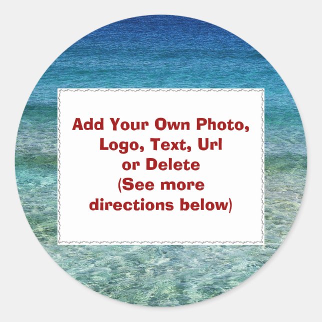 Make Your Own Blue Liquid Stickers (Front)