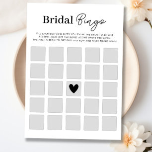 Make Your Own Bridal Shower Bingo Game Card
