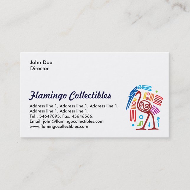 Make your own business card, fully customisable card (Front)