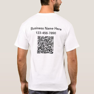 Make Your Own Business QR Code Work Shirts