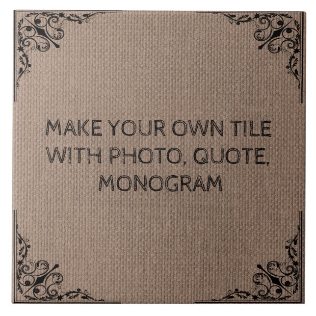 MAKE YOUR OWN CERAMIC TILE (Front)