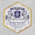 Make Your Own Coat of Arms Silver Horse Shield