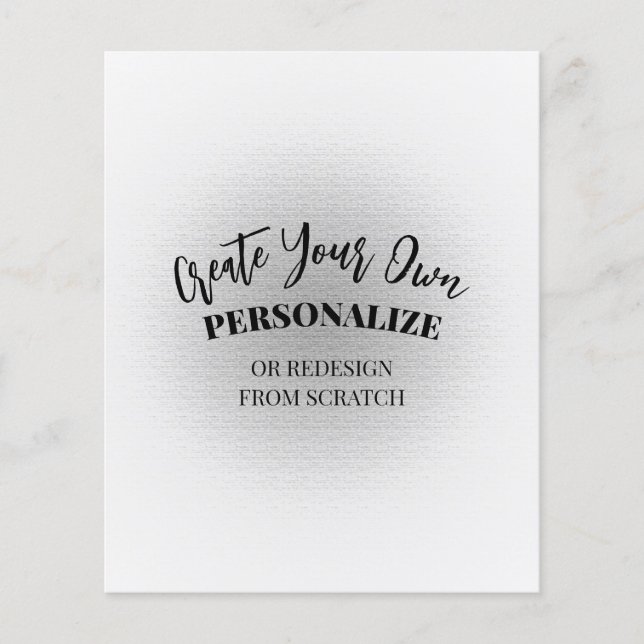 Make Your Own Custom Flyer (Front)