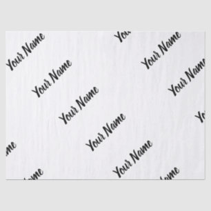 Make Your Own Custom Name Personalized Gift Wrap Tissue Paper