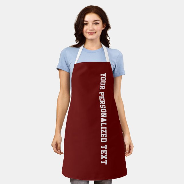Make Your Own Custom Personalised Apron (Worn)