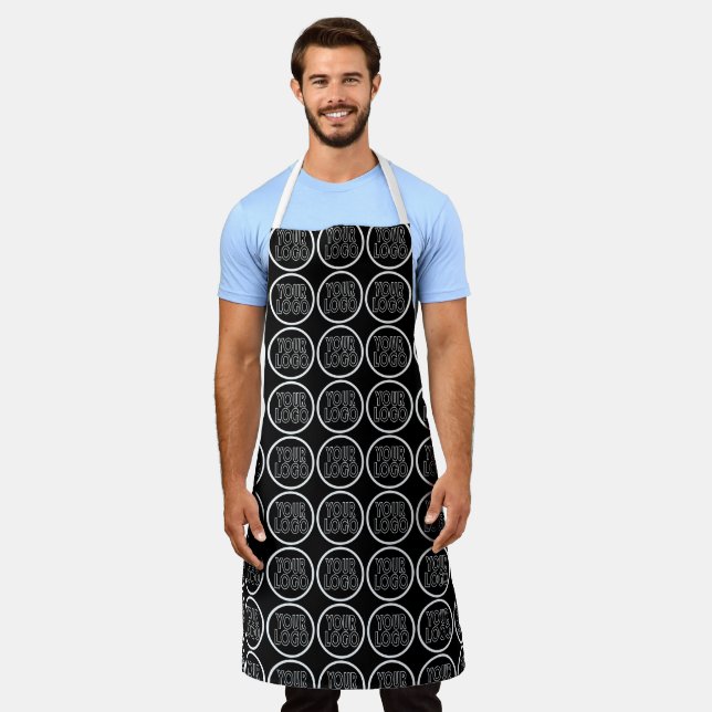 Make Your Own Custom Personalised Business Logo Apron (Worn)