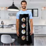 Make Your Own Custom Personalized 4 Photo And Text<br><div class="desc">Make Your Own Custom Personalized 4 Photo And Text apron from Ricaso - add your own text and photos -  ideal for cafes,  restaurants,  businesses/business or home - change the background color by clicking personalize then customize further - change the strap color,  text and font</div>