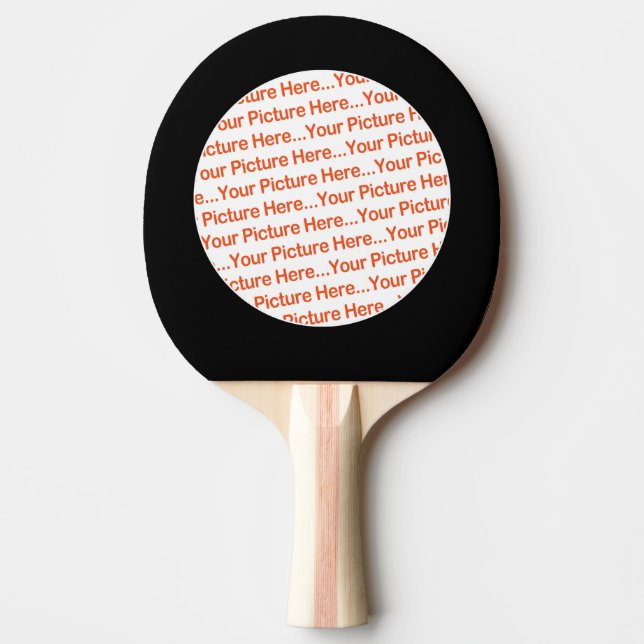Make Your Own Custom Photo or Picture Personalised Ping Pong Paddle (Front)
