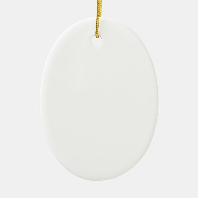 Make your own custom photo Oval Christmas ornament (Front)