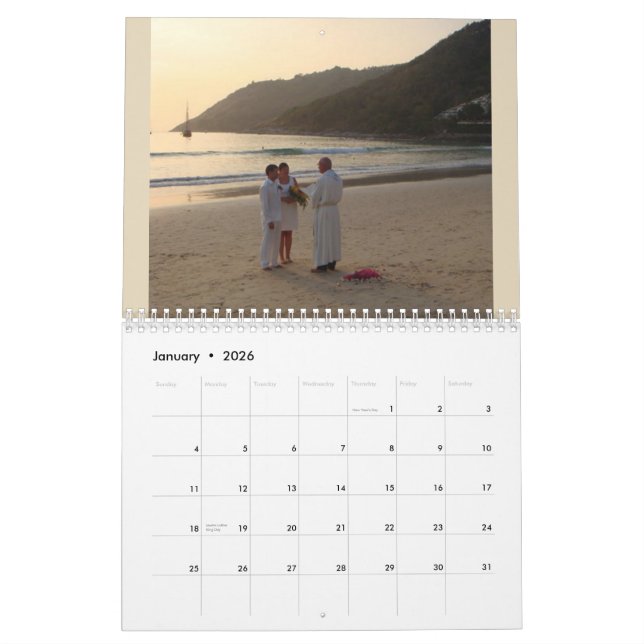 Make your own Custom photo print calendar (Jan 2026)