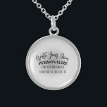 Make Your Own Custom Sterling Silver Necklace<br><div class="desc">Add some personalised text or redesign this product completely from scratch by replacing our image with your own! Add your own text,  choose your favourite fonts and colours and visit Naomi Anomaly Art on Zazzle for more.</div>