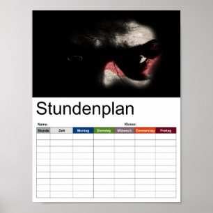 Make your own dark side of the Force... timetable Poster