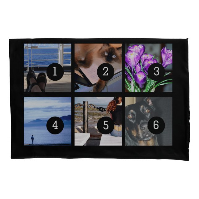 Make your own decor easily with 6 images on a pillowcase (Front)