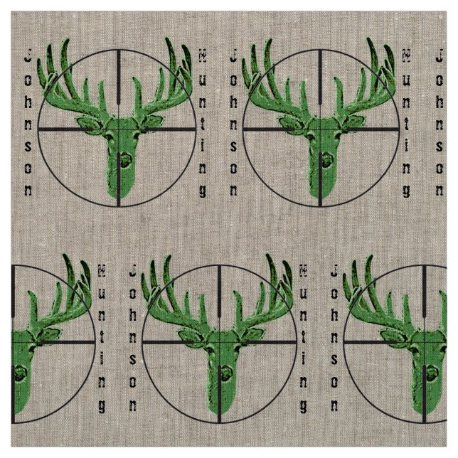 Make Your Own Deer Hunting Logo Fabric (Swatch)