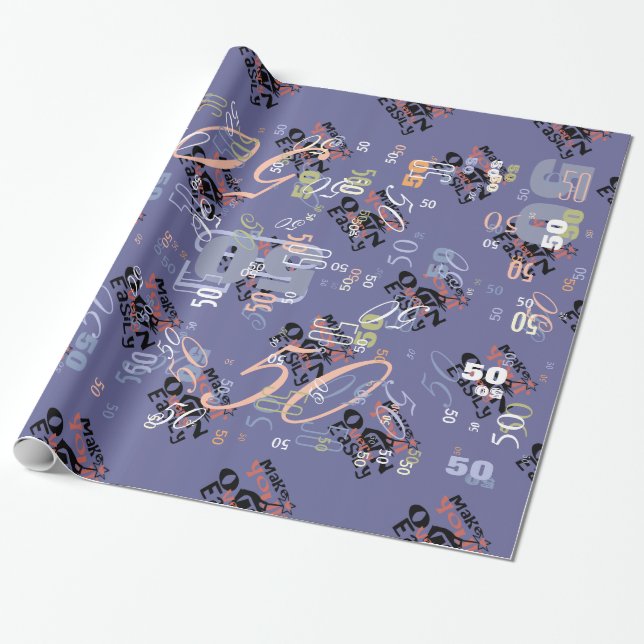Make Your Own Easily in One Step Wrapping Paper (Unrolled)