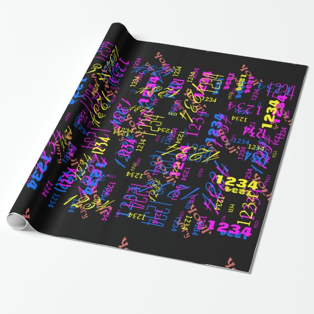 Make Your Own Easily in One Step Wrapping Paper (Unrolled)