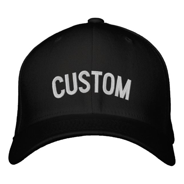 Make Your Own Embroidered Hat Front and Left (Front)