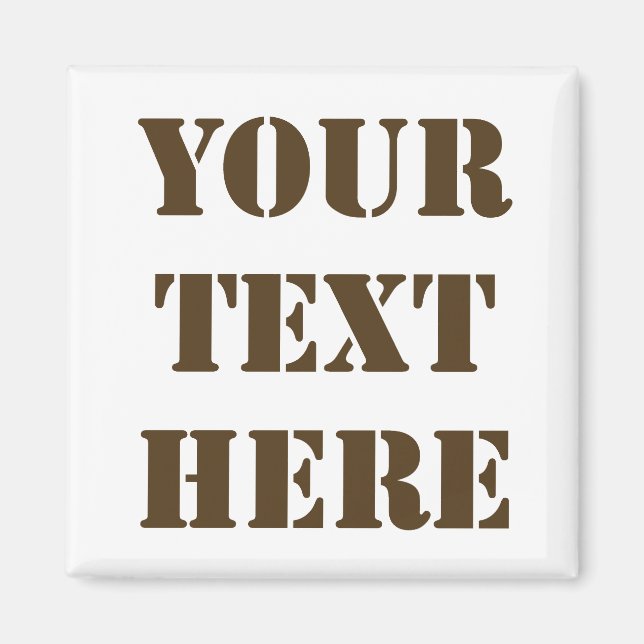 Make your own fridge magnet (Front)