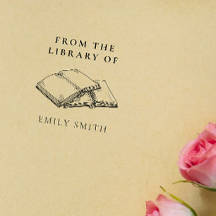 Make Your Own From The Library Of Custom Name Rubber Stamp