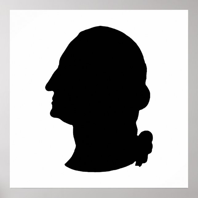 Make Your Own George Washington Silhouette Poster (Front)