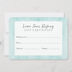 Make Your Own Gift Certificate Voucher Template