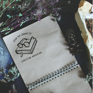 Make Your Own   Glasses   From The Library Of Self-inking Stamp