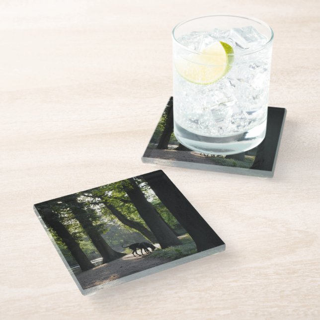 Make your own Great Dane  Glass Coaster (Angled)