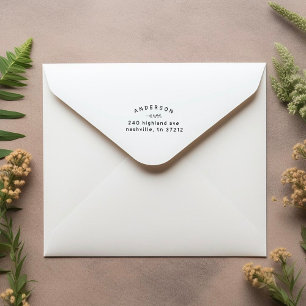 Make Your Own Handwritten Botanical Return Address Self-inking Stamp
