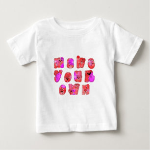 Make Your Own Hearts Art Print Design Baby T-Shirt