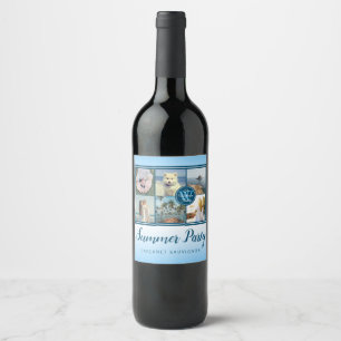 Make Your Own Instagram Grid Summer Photo Collage Wine Label