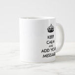 Make Your Own Keep Calm Jumbo Mug<br><div class="desc"></div>