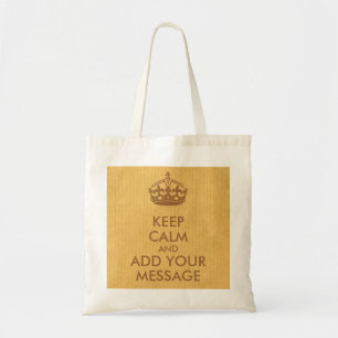 Make Your Own Keep Calm Tote Bag