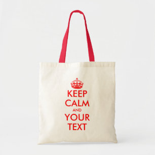 Make your own keep calm tote bag Customisable