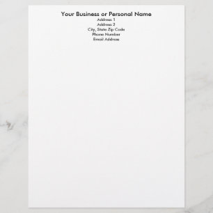 Make your own letterhead, letterhead template