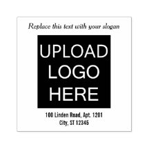 Make Your Own Logo Stamp Tagline Slogan Address 