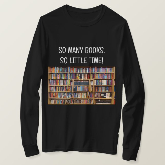 Make your own long-sleeve shirt Booklover Tee (Design Front)