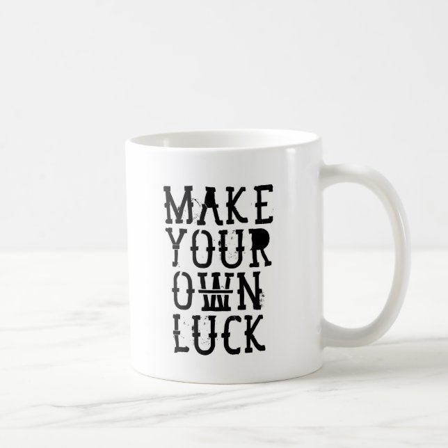 Make your own luck coffee mug (Right)