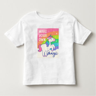 Make Your Own Magic Cute Unicorn Toddler T-Shirt
