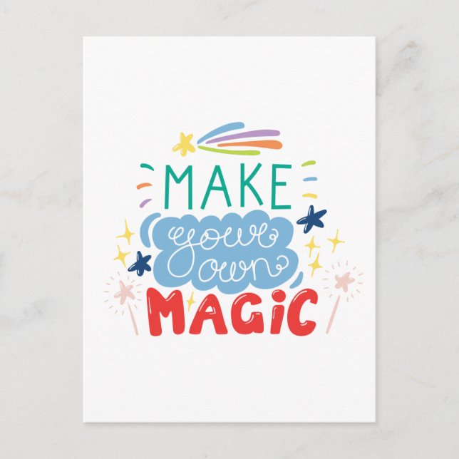 Make Your Own Magic Postcard (Front)