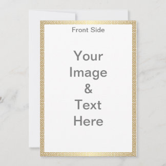 Make your Own Matte 5x7 Front and Back Fathers Day Invitation