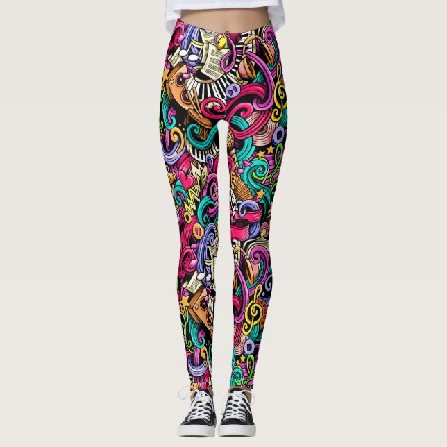 Make Your Own MUSIC 2 Pop Fashion Leggings (Front)