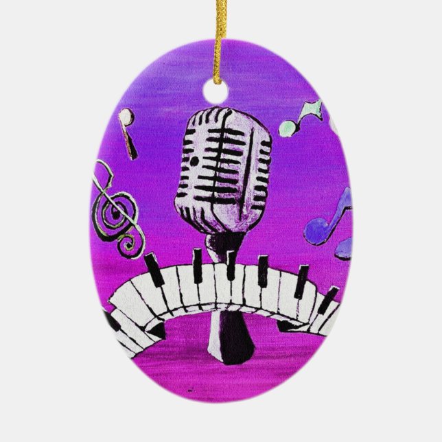 Make Your Own Music Ceramic Tree Decoration (Front)