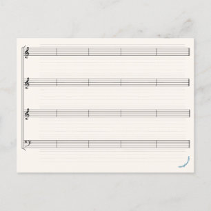 "Make Your Own Music' Rising Dove Postcard
