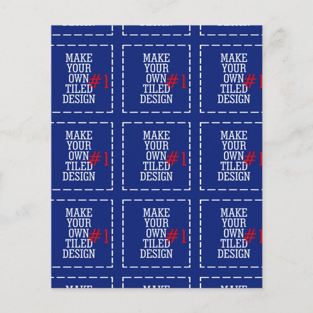 Make Your Own Pattern Easily in One Step Have Fun! Flyer (Front)