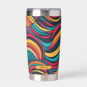 Make your own personalised abstract pattern insulated tumbler