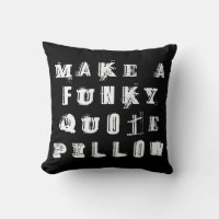 Make Your Own Personalised Funky Quote | Black