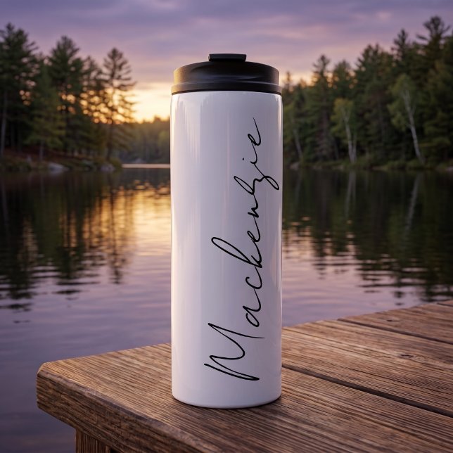 Make your own personalised name thermal tumbler (Make your own personalized name thermal tumbler by Ricaso. Add your name or other text. Create yours)