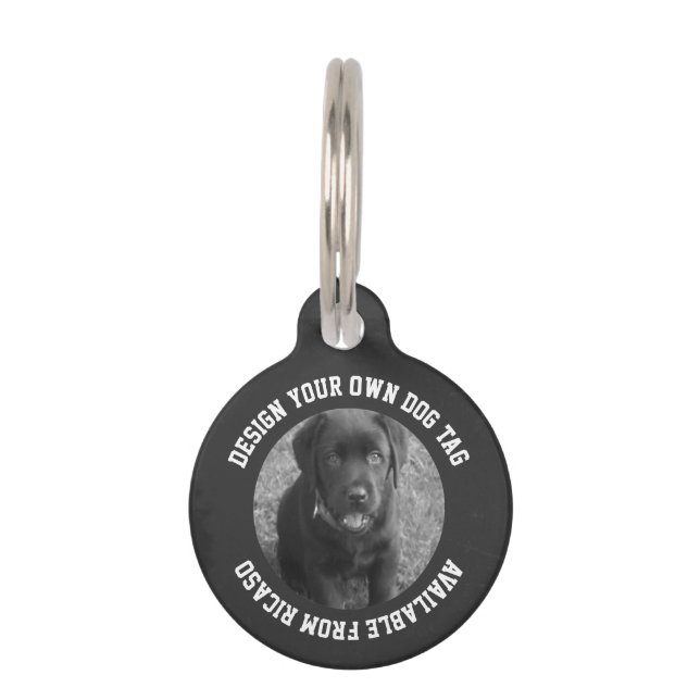 Make Your Own Personalised Unique Pet Tag (Front)