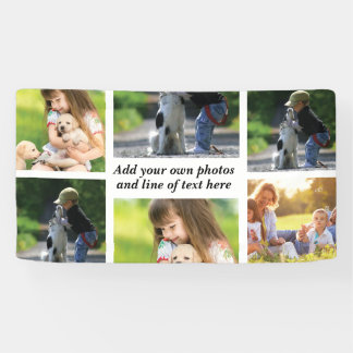 Make your own photo collage and text banner