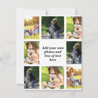 Make your own photo collage and text card
